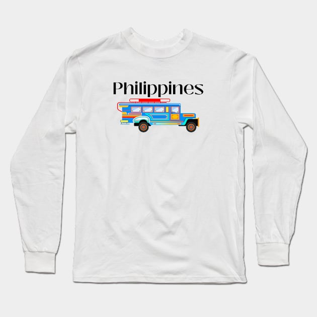 Pinoy Pride Transportation Philippines Long Sleeve T-Shirt by CatheBelan